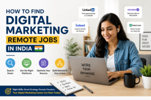 how to find digital marketing remote jobs in india